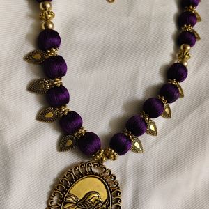 New Purple Long Necklace