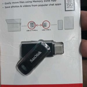 Sandisk 32gb Dual Drive Usb Type C PENDRIVE