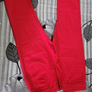 Red Cropped Jeans