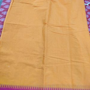 Mustard Pink Saree