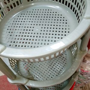 🤩3 Layer foldable Organiser basket ✨