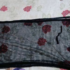 Black Net Dupatta