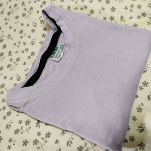 Lavender Colour Cute T-shirt