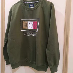 Dark Olive Colour Sweatshirt  For Men