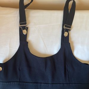 Women Black Dungaree