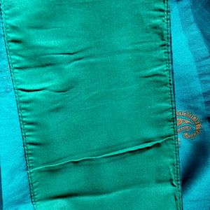 Peacock Blue Saree