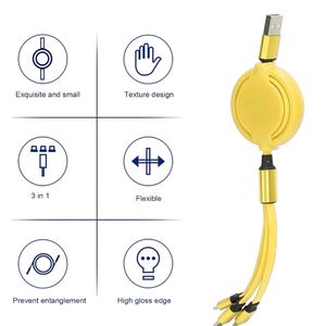 Retractable Charger Charging Cable, Micro USB Cabl