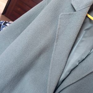 Pastel Blue Drop Shoulder Premium Overcoat