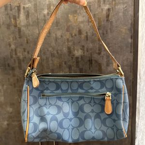 Authentic Coach Monogram Denim Bag