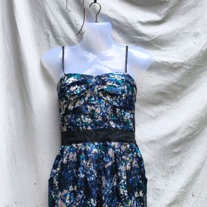 I. NAVY BLUE CUTE MINI DRESS