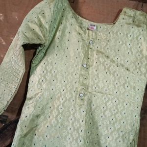 AAthnik Kurta  Colour Is Parrot Green Such Nice K