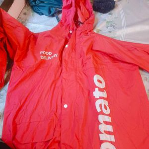 Zomato Raincoat Not Used New Good Condition