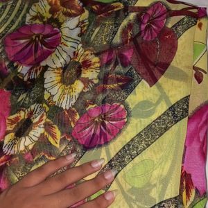 New Multi Coloured Printed Saree