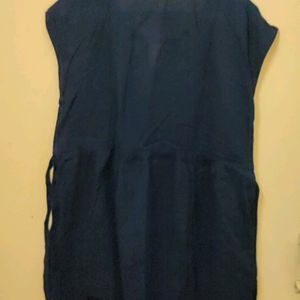 Navy Blue Short Kurti (Women)