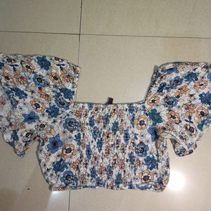 Women Floral Printed Crop Top