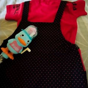 Black Red Baby Dungaree