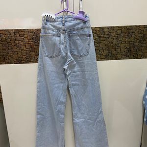 Wide Leg High Rise Jeans