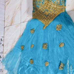 PARTY WEAR GOWN[WITH LEGIS & DUPATTA]