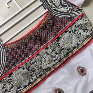 White Anarkhali With Dupatta For Women