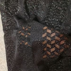 Cotton Black Shimmery Hijab