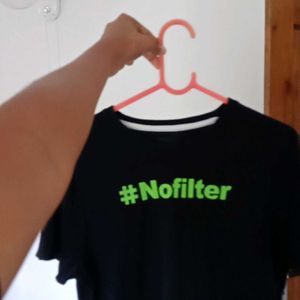 Max Black No Filter Print T Shirt Most Demanded🤑