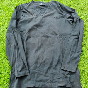 Negative Branded Black Full Sleeves Active Wear