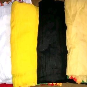 Women Solid Dupatta Set Of 5