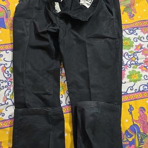 Being Human 34inch Black Cotton Trouser