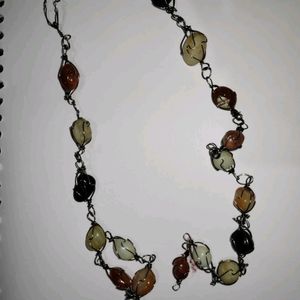 Stone Nacklace With Free Earings