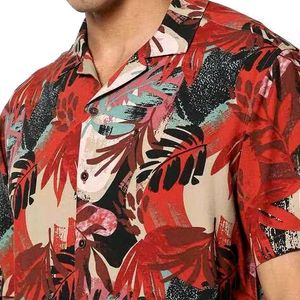 NETPLAY Men Leaf Print Regular Fit Shirt.