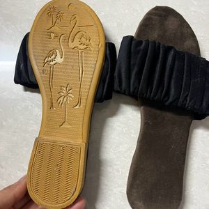 Black Velvet Foot Wear