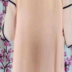 Kurti In Dark Peach Colour