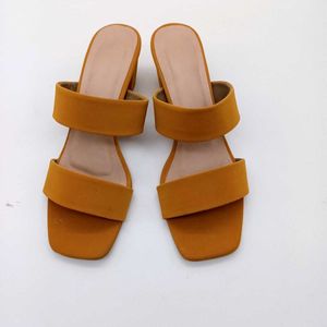 Mustard Yellow Vegan Leather Block Heels 2 Inches.