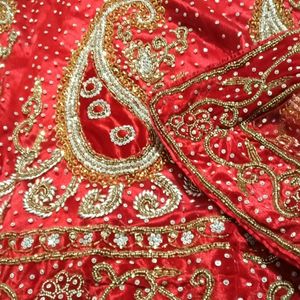 Wedding Wear Heavy Stone Bride Lehenga