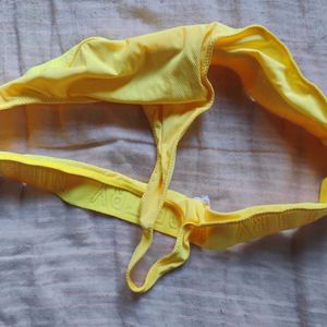 Bright Yellow Thong