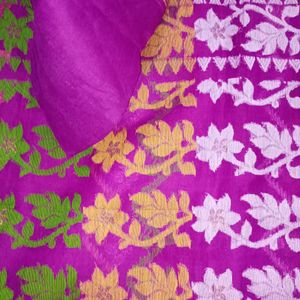 Brand New Cutwork Jamdani with Running Blouse