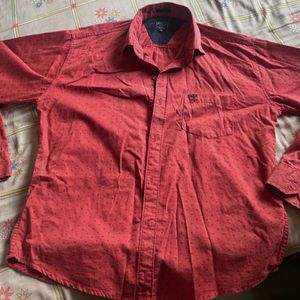 Arrow red Casual Party Wear Shirt