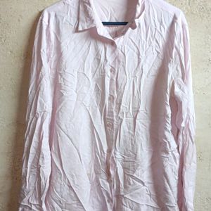 UNIQLO Formal Shirt Top Full-sleeve Pink