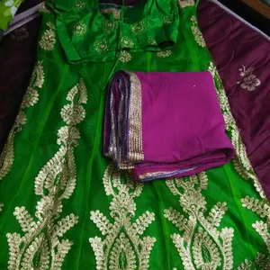 Completely Stitched Festive Work Half Saree