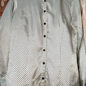 Trendy Polka Dots Satin Shirt