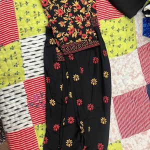 Ethnic Pintresty V Neck Gown Dress