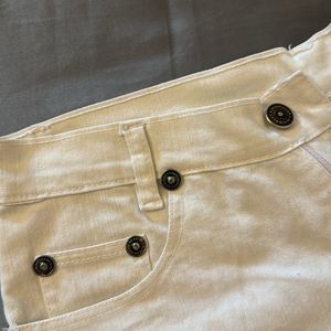 White Denim Shorts For Women