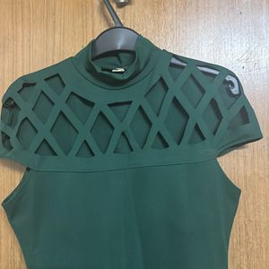 Bottle Green Bodycon Dress