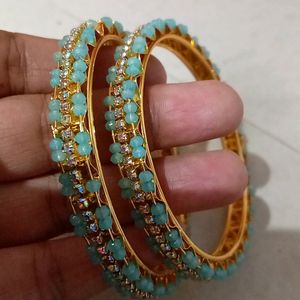 Blue Bangles Set Of 2