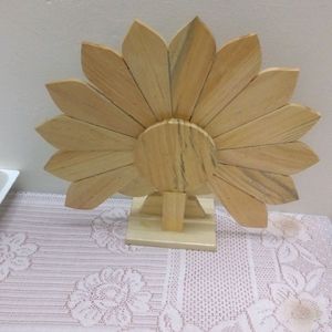 Wooden Peacock Design Showpiece For HomeDecoration