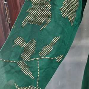 Green Kurta Set With Palazzo