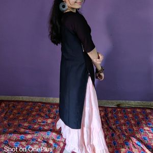 Cotton Kurti With Skirt Set