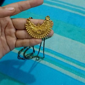 Long Mangalsutra And 1 Pair Earings