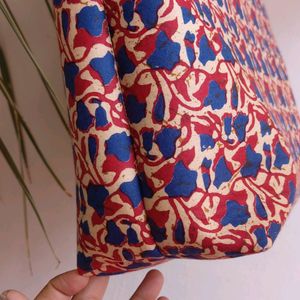 Jaipur Summer Collection Maroon And Blue Tote Bag