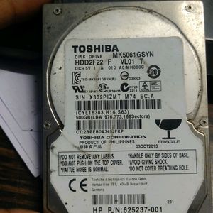 Toshiba 500gb